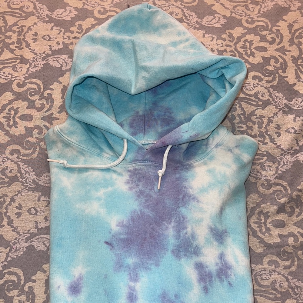 🌺SOLD🌺Artist Union Tie Dye hoodie Sz. L Color: Tie Dye Sky Blue & Purple